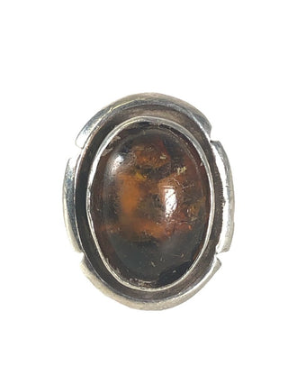 R AS IS NO RETURN SS Oval Stone Ring