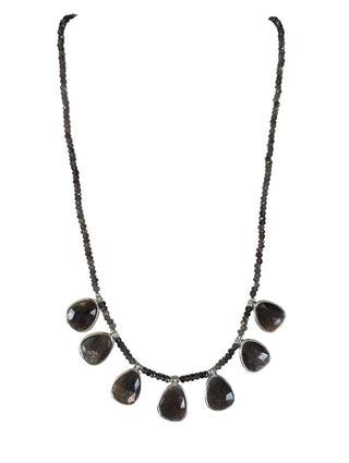 R sterling stone necklace