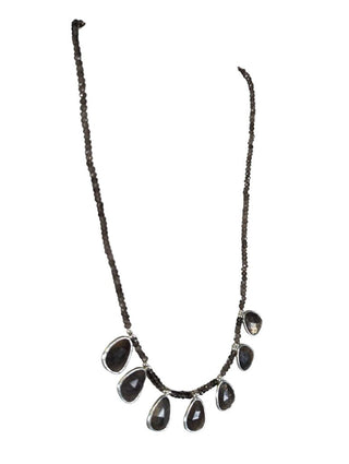 R sterling stone necklace