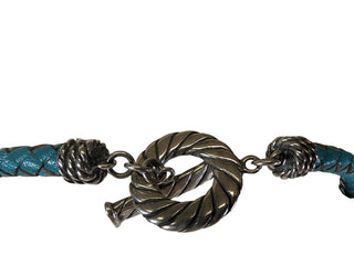 R sterling spiny oyster turquoise cluster pendant necklace