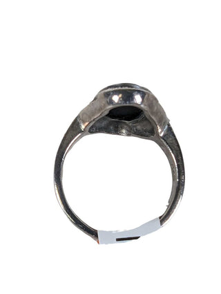 R sterling onyx ring