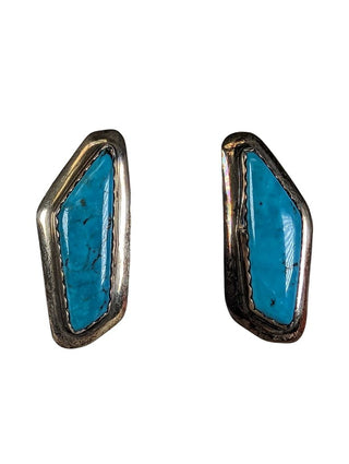 R sterling turquoise earrings