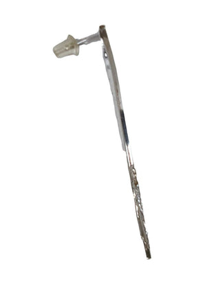 R modern sterling earrings