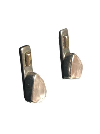 Sterling/14k stone earrings