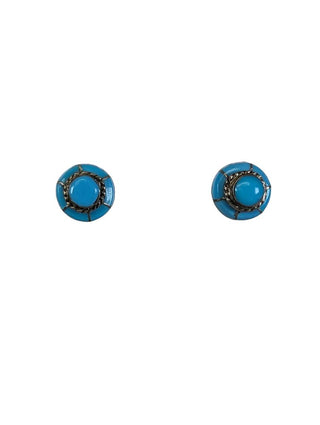 R sterling turquoise earrings
