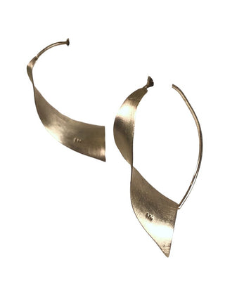 SS Modernist Threaded Earrings