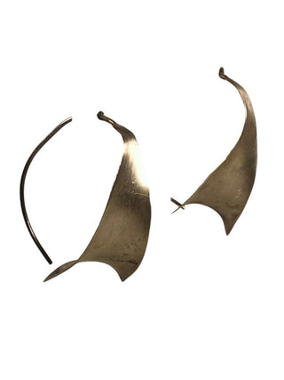 SS Modernist Threaded Earrings