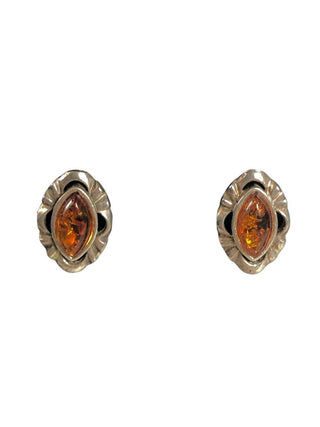 SS Stone Post Earrings
