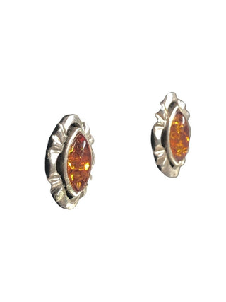 SS Stone Post Earrings