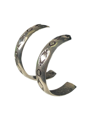 SS Stamped Hoop Earrings