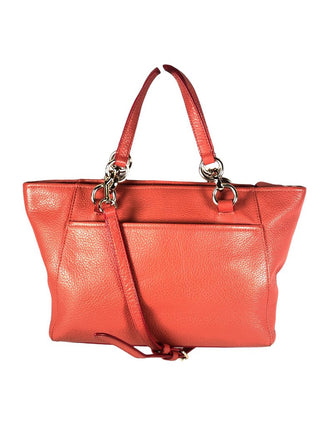 Pebble Leather Zip Top Handbag