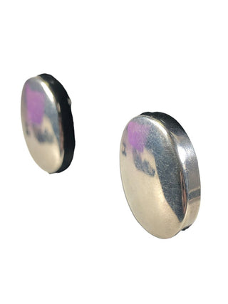 SS Oval Post Earrings
