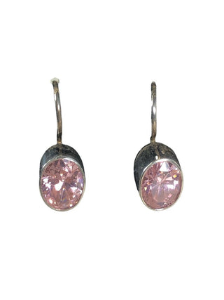 SS Faceted Stone Earrings