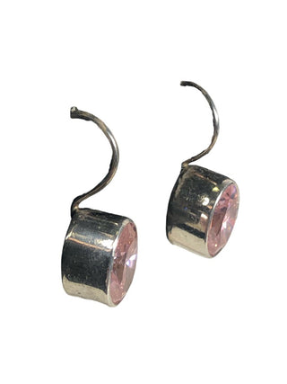 SS Faceted Stone Earrings