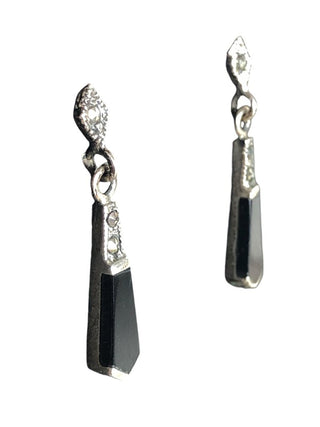 Sterling marcasite/stone earrings