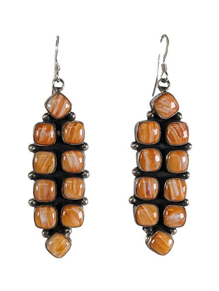 R sterling orange spiny oyster earrings retail $660