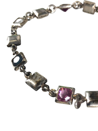 Sterling multi stone bracelet
