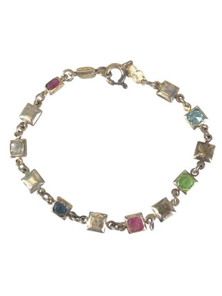Sterling multi stone bracelet