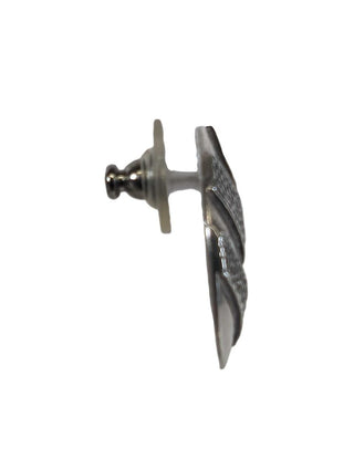 R sterling circle earrings