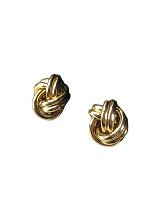 Sterling vermeil love knot earrings