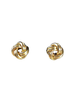 Sterling vermeil love knot earrings