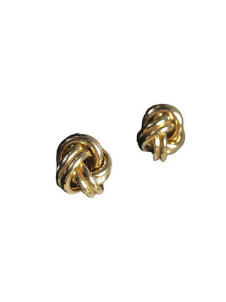Sterling vermeil love knot earrings
