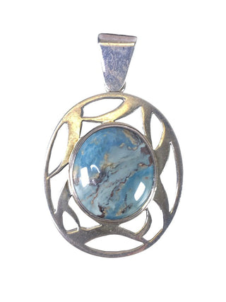 SS Oval Stone Pendant