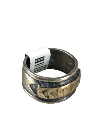 SS 14K Stamped Band Ring