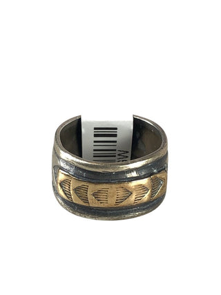 SS 14K Stamped Band Ring