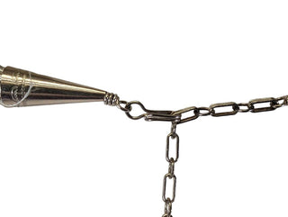 R liquid silver twisted necklace