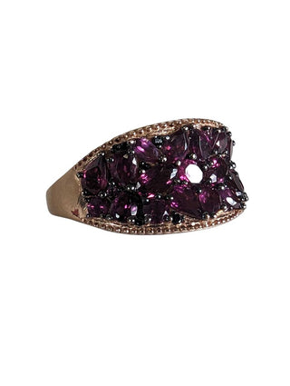 R vermeil garnet ring