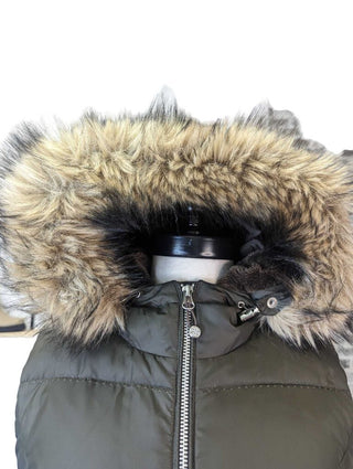 R Puffer Vest w/Faux Fur