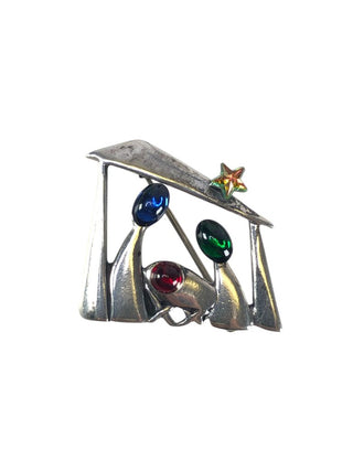 SS Stone Nativity Pin