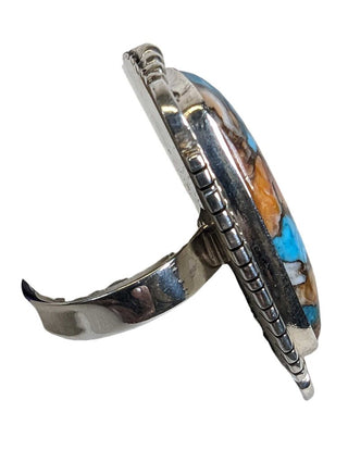 R sterling composite ring