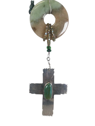 R sterling stone treasure necklace