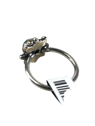 Sterling round stone ring