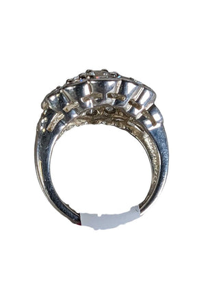 R sterling cz ring