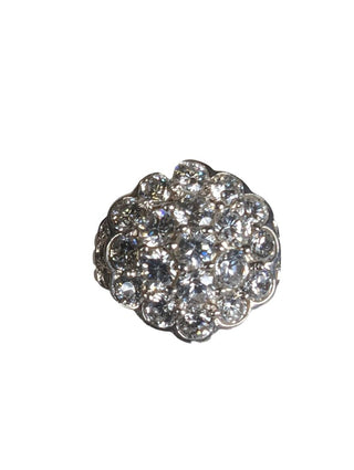 R sterling cz ring