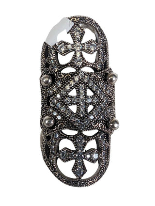 R sterling cz ring