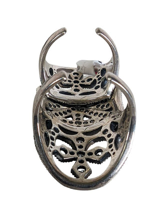 R sterling cz ring