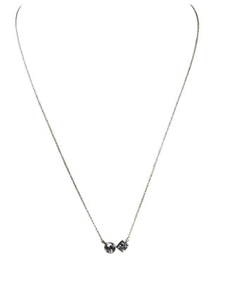 SS Two Stone Necklace