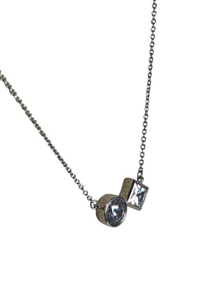 SS Two Stone Necklace