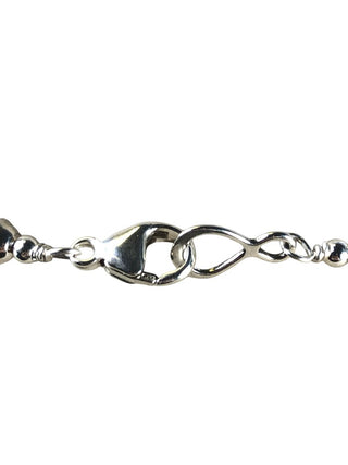 SS 5 Strand Liquid Silver Beaded Necklace