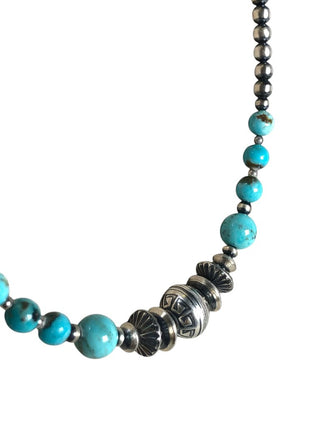 SS Stone/Bead Necklace