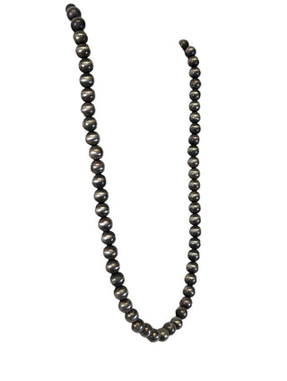 sterling oxy bead necklace 8mm