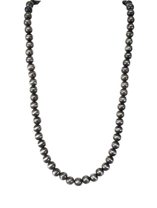 sterling oxy bead necklace 8mm