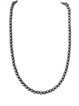 sterling 6mm bead necklace