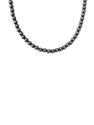 sterling 6mm bead necklace