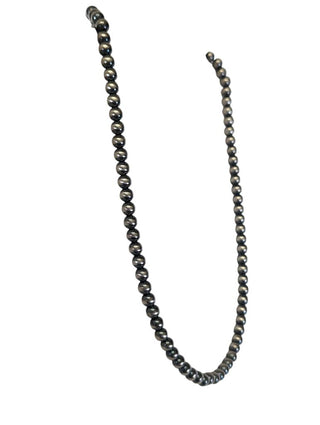 sterling 6mm bead necklace