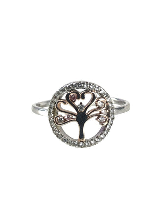 Sterling Tree of Life ring w/ stones